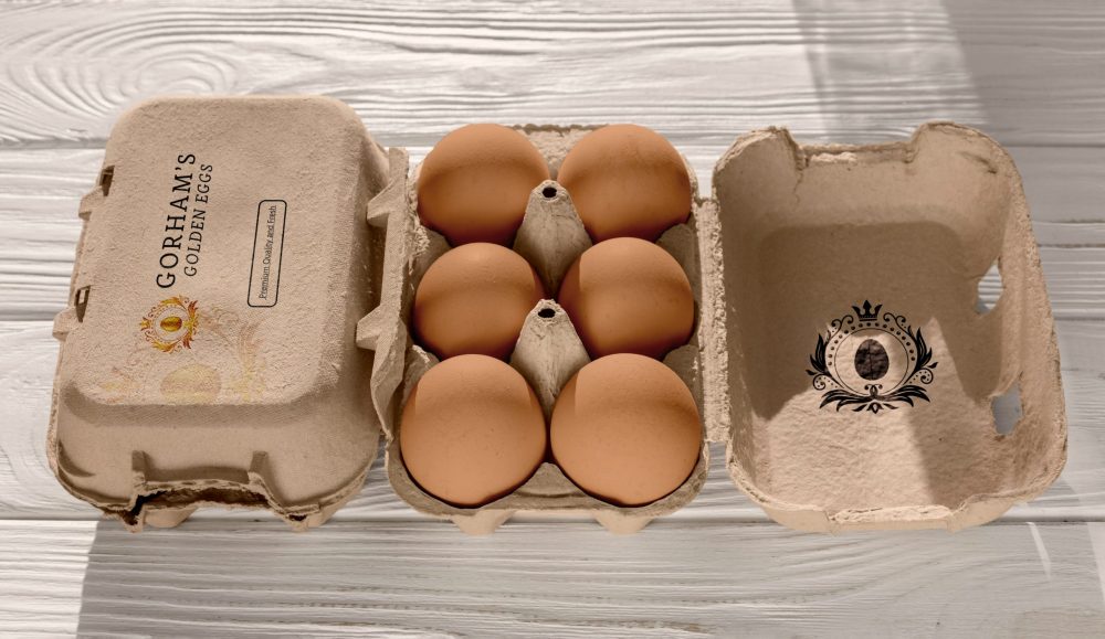 Eggs in packaging